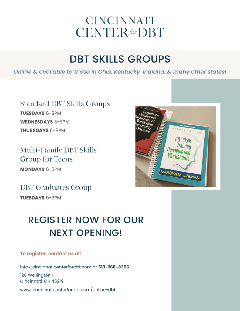 Dialectical Behavior Therapy (DBT) - Cincinnati Center For DBT